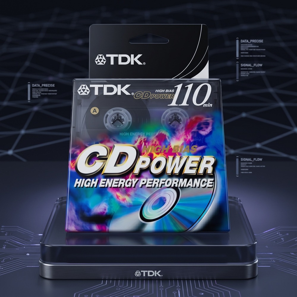TDK CD Power 110 High Bias Cassette Tapes 2 Pack Sealed Vintage Blank Audio Tape